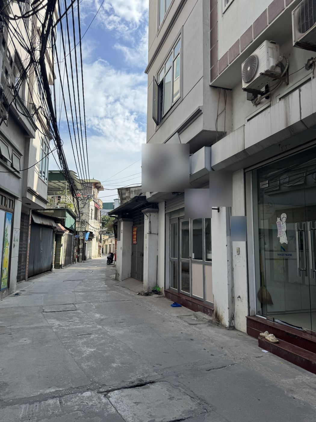 Ngõ trước nhà – nhà Tây Tựu mã căn 146