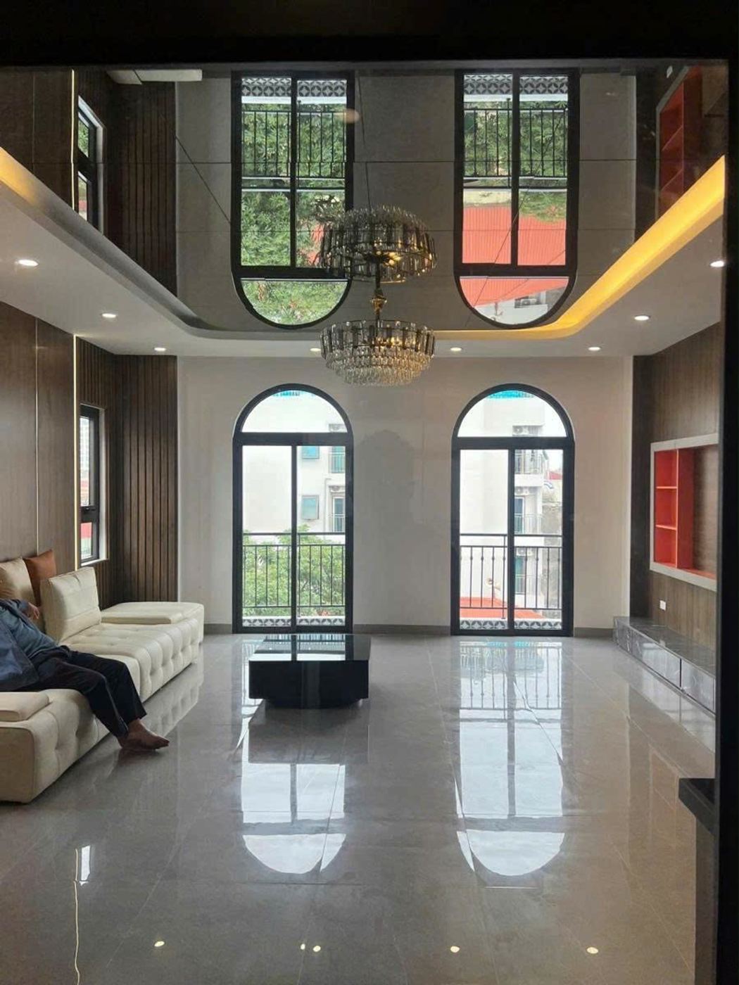 Phòng khách – nhà Đông Ngạc mã căn 1750