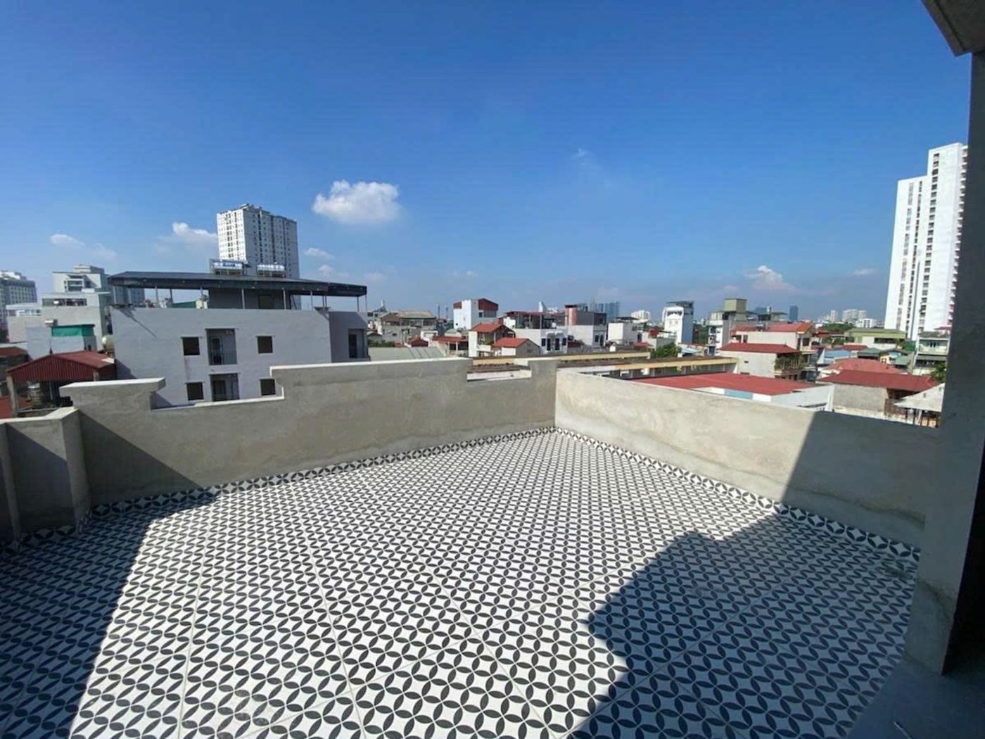 Sân thượng – nhà Đông Ngạc mã căn 1750